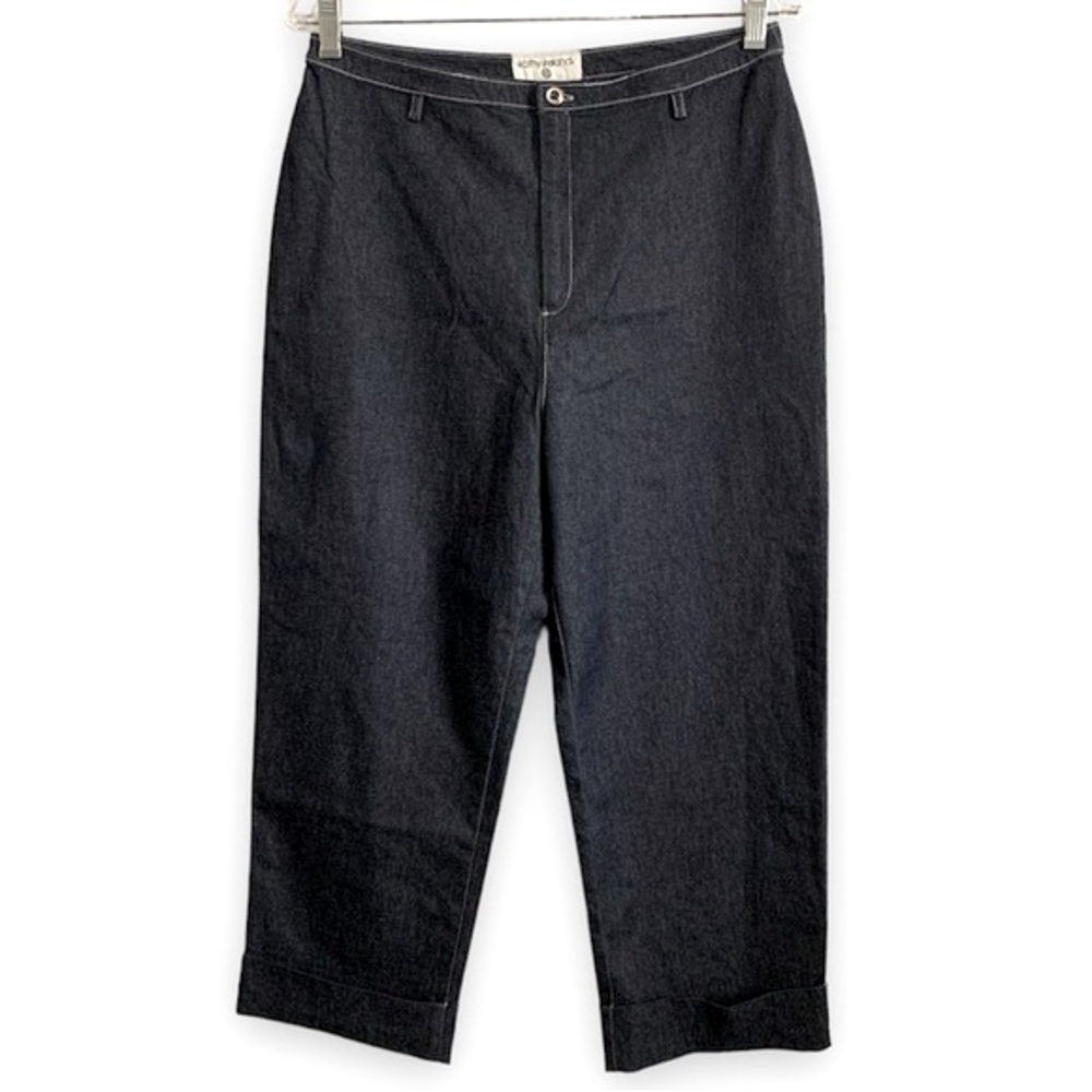 Kathy Ireland Stretch Denim Cropped Pants